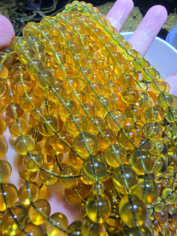 Genuine Burmese amber beads 8mm