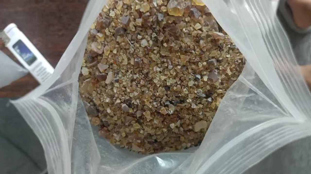 Natural genuine amber fragments